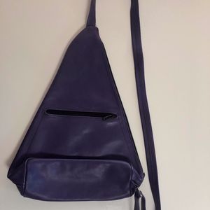 Leather sling bag
